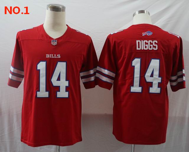 Men's Buffalo Bills #26 Devin Singletary NFL Jersey Red ;